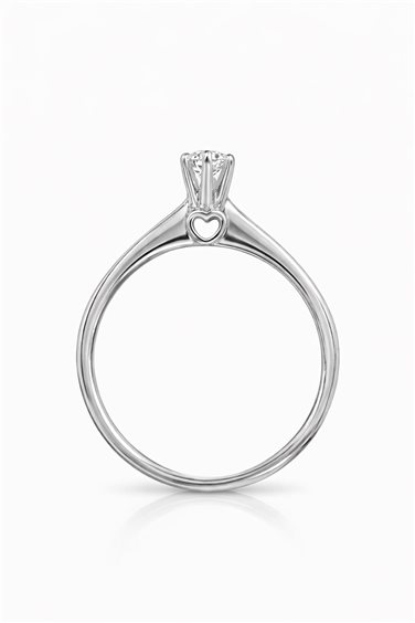 Anneau Promesse Femme in Or blanc Diamante 0.10 Ct TH28010 - TH28010